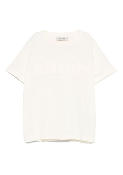 T-shirt con logo in rilievo GOLDEN GOOSE KIDS | GKP02441 P00224311364